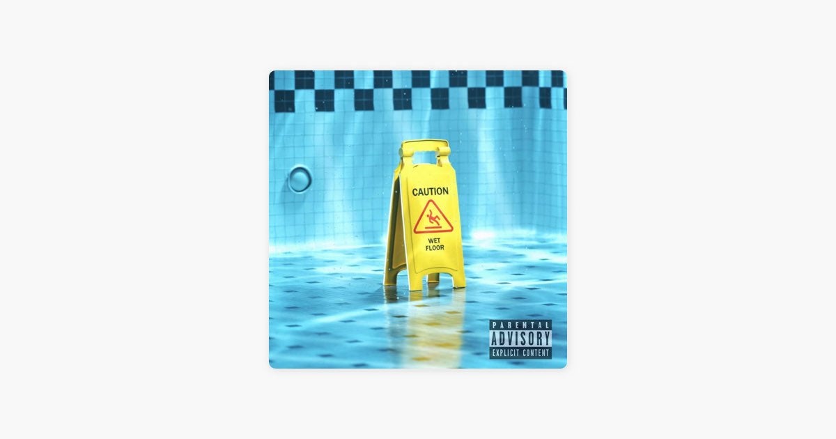 Wet Floor Sign (Apple Music)