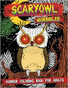 Get - 009. Scary Owl Coloring Book For Adults